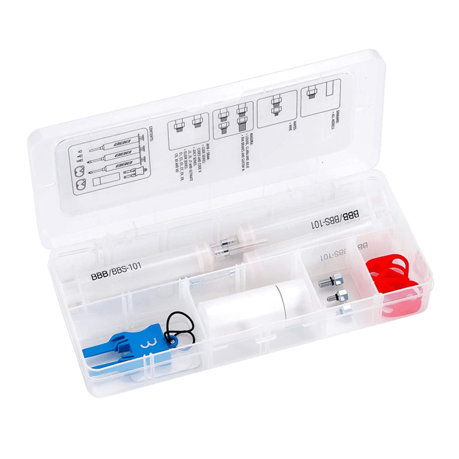 BBB Cycling Bleed Kit for Bike Disc Brakes, for Avid, Shimano, Magura, Hayes and SRAM