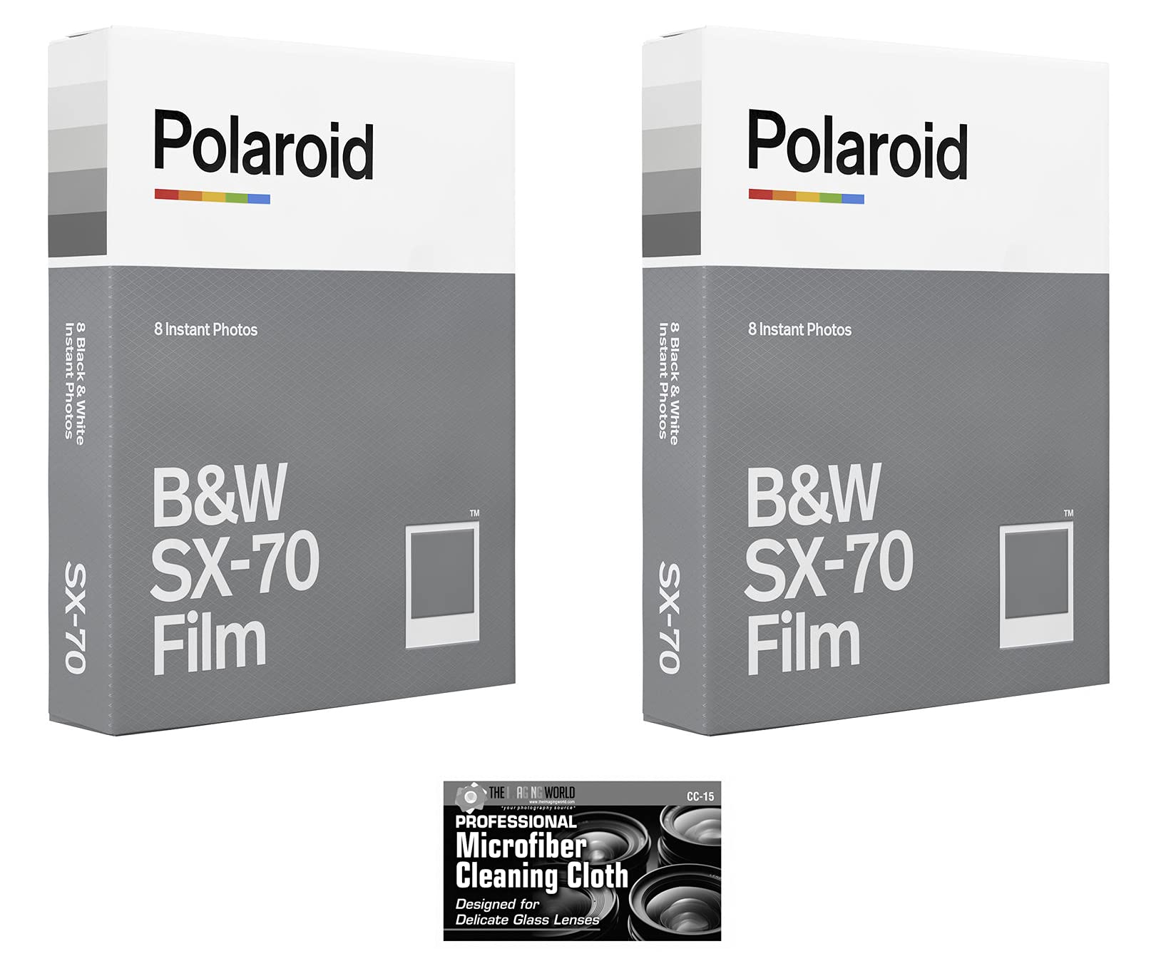 Polaroid Originals Black & White Film for SX70 Instant Camera - 2 Pack (16 Photos)