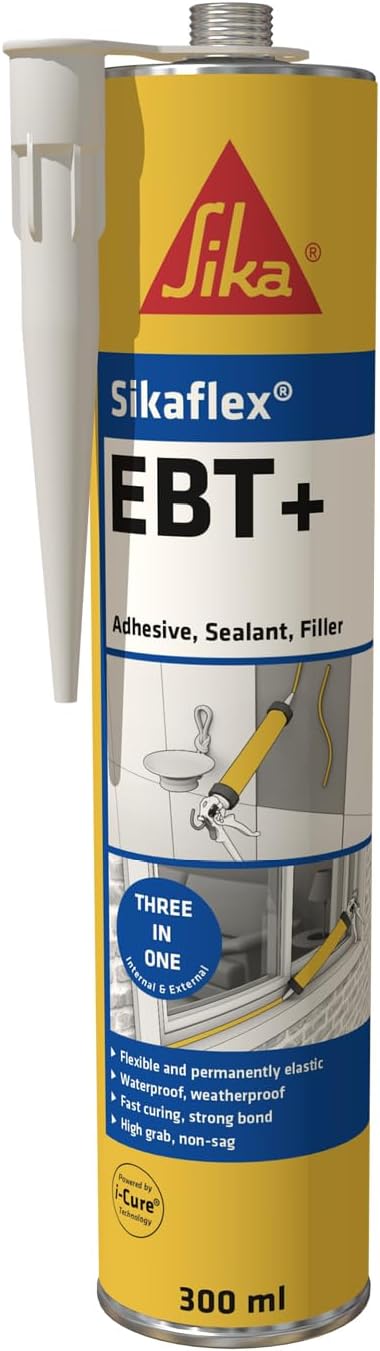 Sika Sikaflex EBT+ Black Adhesive Sealant Filler 300ml Multi-Purpose
