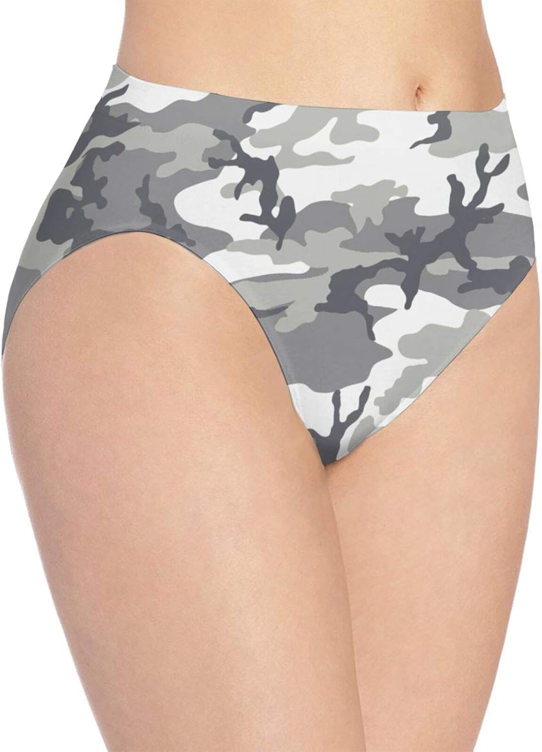Women's Seamless Urban Camo Print Underwear Briefs Soft