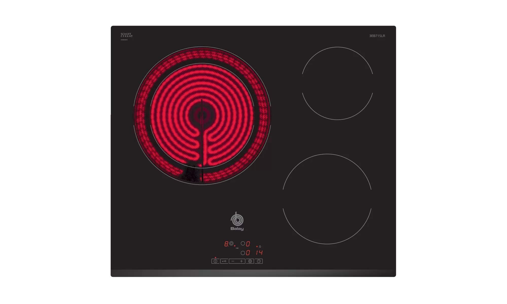 Balay-3EB715LR-Placa-Vitroceramica-60cm-3-Zonas-5700W-Funcion-Silencio-Control-Tactil-Gran-zona-28-cm-Bisel