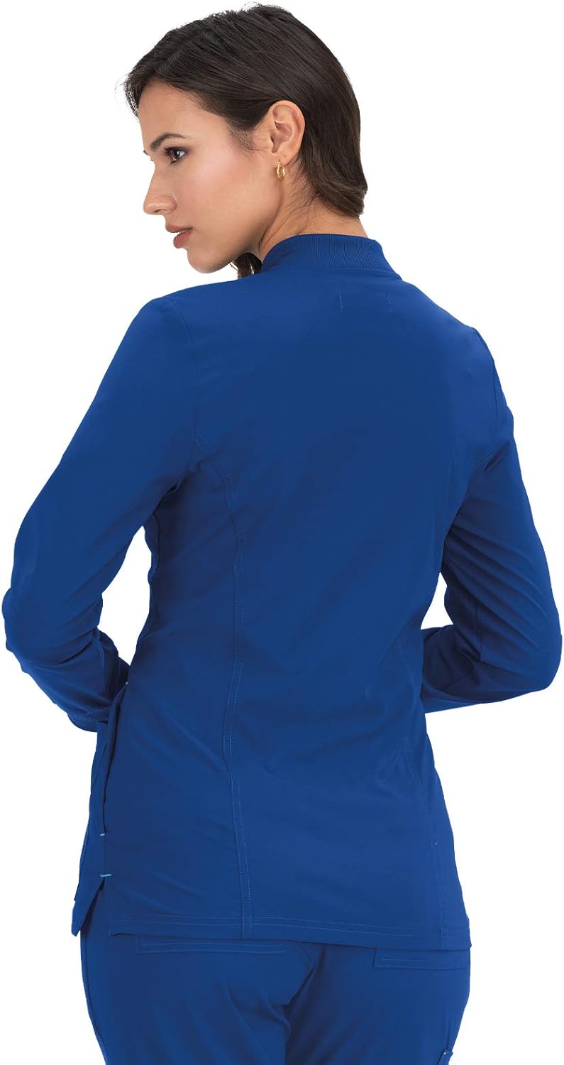 KOI Basics Ultra Comfortable Moisture-Wicking Andrea Scrub Jacket for Women: Clothing