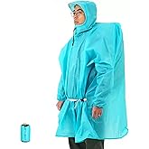 Kokenwa 3FULGEAR Rain Poncho,15D Nylon Lightweight Windproof Snow Waterproof for Hiking Mountaineering Camping