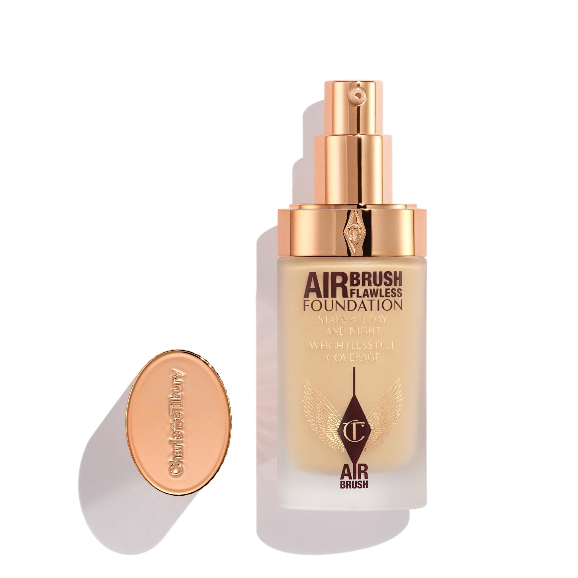 Photo 1 of Charlotte Tilbury Airbrush Flawless Matte Foundation - Full Coverage Liquid Makeup with a Natural-Matte Finish - Smoothes & Blurs Pores - Waterproof & Transfer Resistant - 5 Neutral