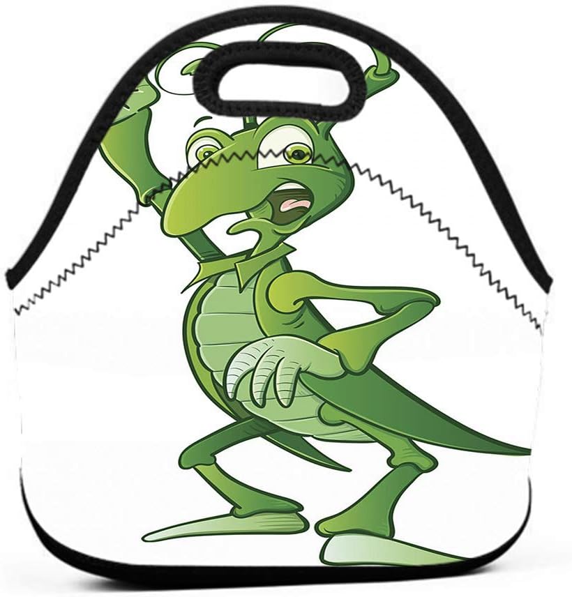 Amazon Cartoon Lunch Bag Funny Cricket Insulated Waterproof