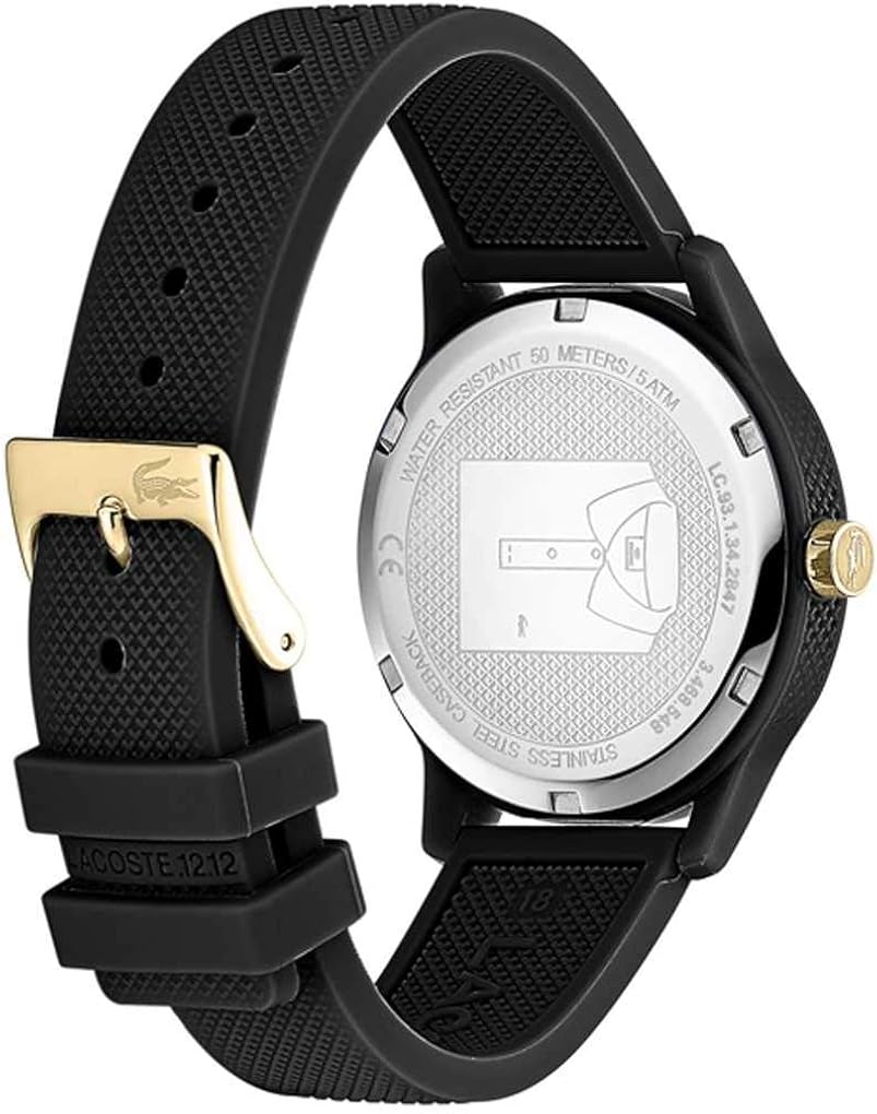 Lacoste Reloj Analógico para Mujer de Cuarzo con Correa en Silicona 2001064