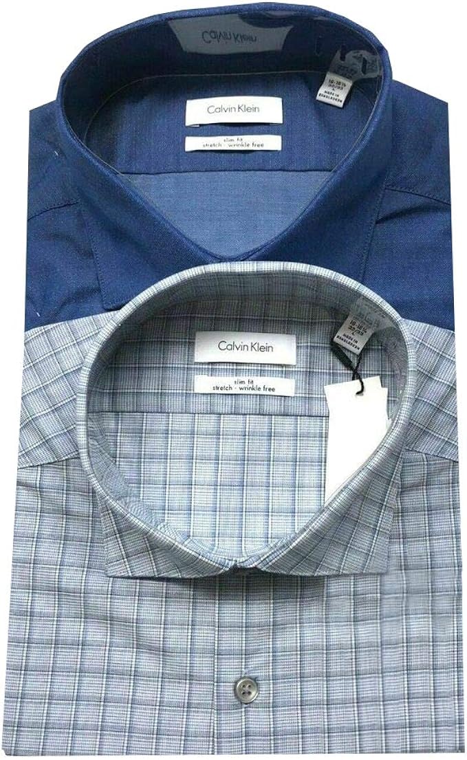 calvin klein slim fit stretch dress shirt