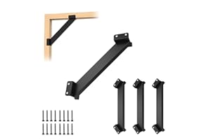CDFYJHFDQ 4 Pcs 45° Angle Support Brackets, 4 "x 4" (Actual: 3.6''x2.9'') Pergola Kit for Timber Structures Heavy Duty Connectors for Gazebos, Treehouses, Cabins and Patios