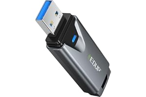 EDUP Mini USB 3.0 WiFi 6E Adapter for PC, AXE3000, 802.11ax, Tri-Band 6GHz/5GHz/2.4GHz, USB Wi-Fi Dongle Wireless Network Car