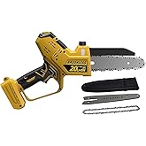 Cordless Mini Chainsaw for Dewalt Battery 20V MAX, Auto-Oiler, 8-Inch and 6-Inch 2-in-1 Brushless Cordless Pruning Chainsaw, 