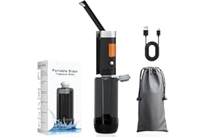 SoulBay Portable Bidet Travel, Electric 400ml Large Capacity Rechargeable Personal Toilet Handheld Sprayer Bidet with Max 680