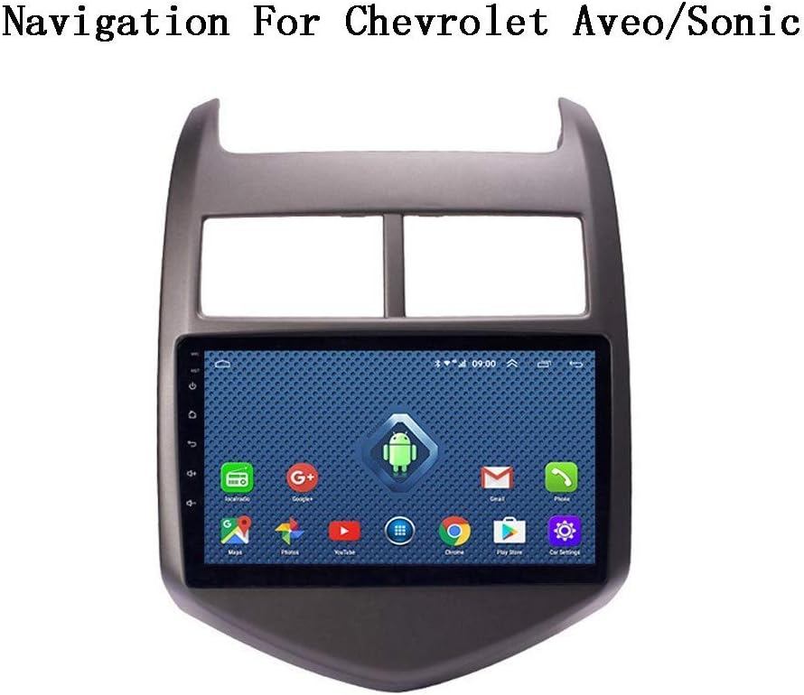 XBRMMM Android 8.0 2+32G 9 Inch 3G 4G WiFi Car DVD Multimedia GPS Navigation System for Chevrolet Aveo/Sonic 2011-2013 Support SWC RDS