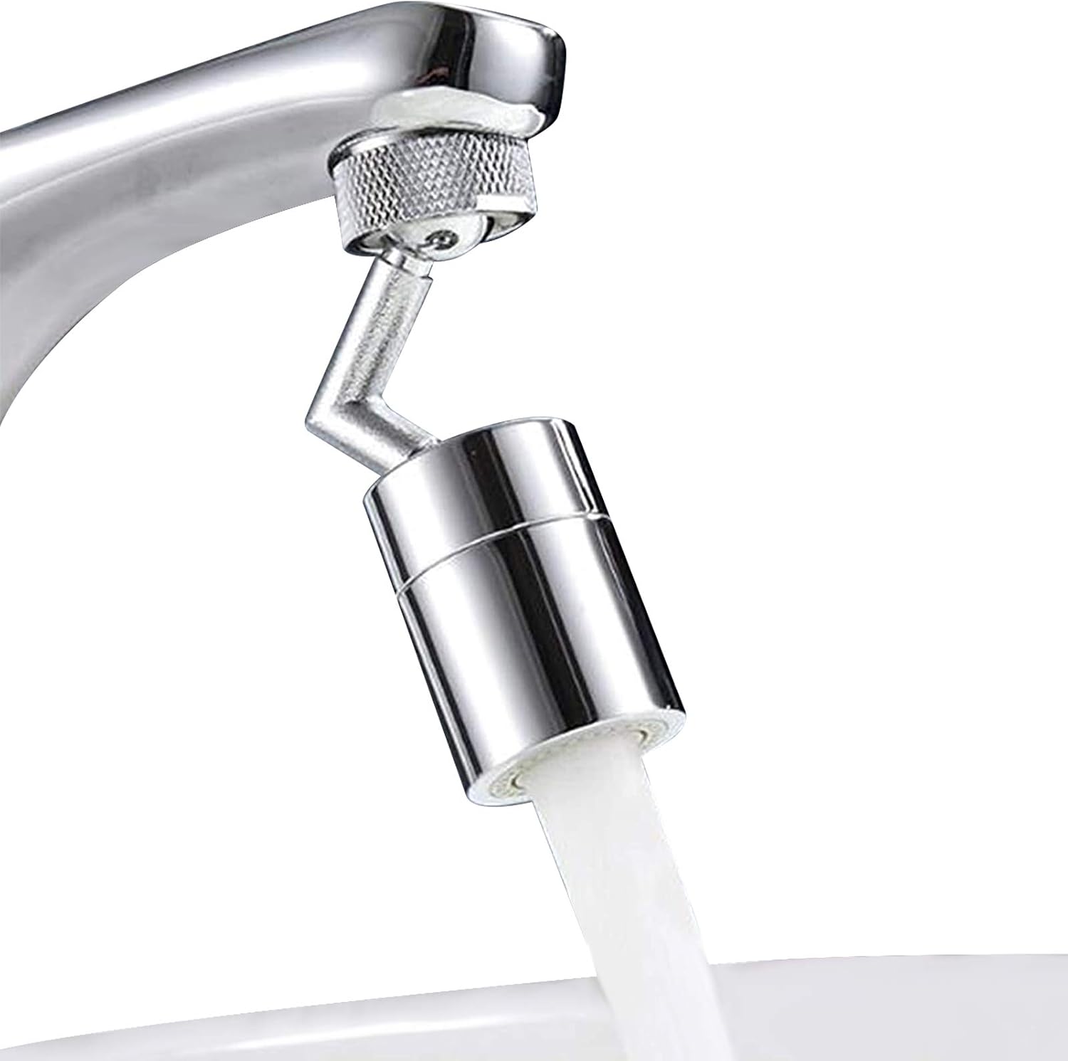 Ecledo Faucet Water Filters Nozzle 720°rotatable Water Universal Splash Filter Faucet Anti-Splash, Oxygen-Enriched Foam, Four-Layer Mesh Filter, Leak-Proof with Double O-Ring: Home & Kitchen