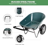 Panana Heavy Duty Garden Trolley 85L Cart 150kg Capacity Steel Frame view 3