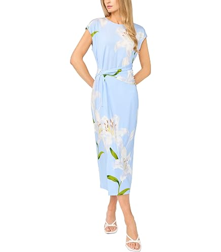 wedding dresses with flowy sleeves Color:Tie-Dye Blue main image 0