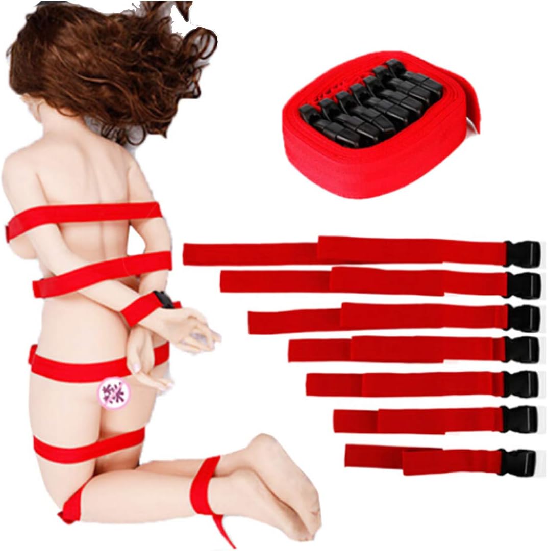 7 Nylon Knitted Straps (Red)