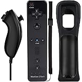 Wii Nunchuck Remote Controller with Motion Plus Compatible with Wii and Wii U Console | Wii Remote Controller with Shock Func