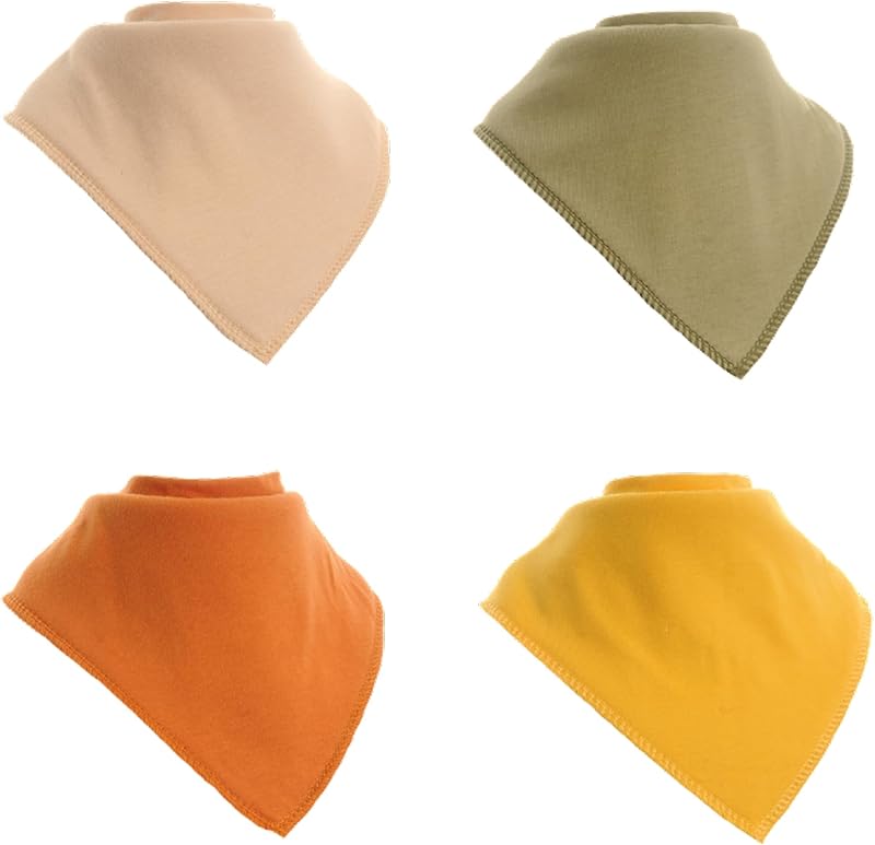 Ziggle Bandana Dribble Bibs Cotton Front 0-24M Sahara