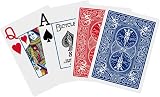 Bicycle Jumbo Standard Playing Cards Two Decks Red Blue Air Cushion Finish view 6