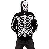 Calhoun Men's Glow in The Dark Skeleton Costume Zip Hoodie