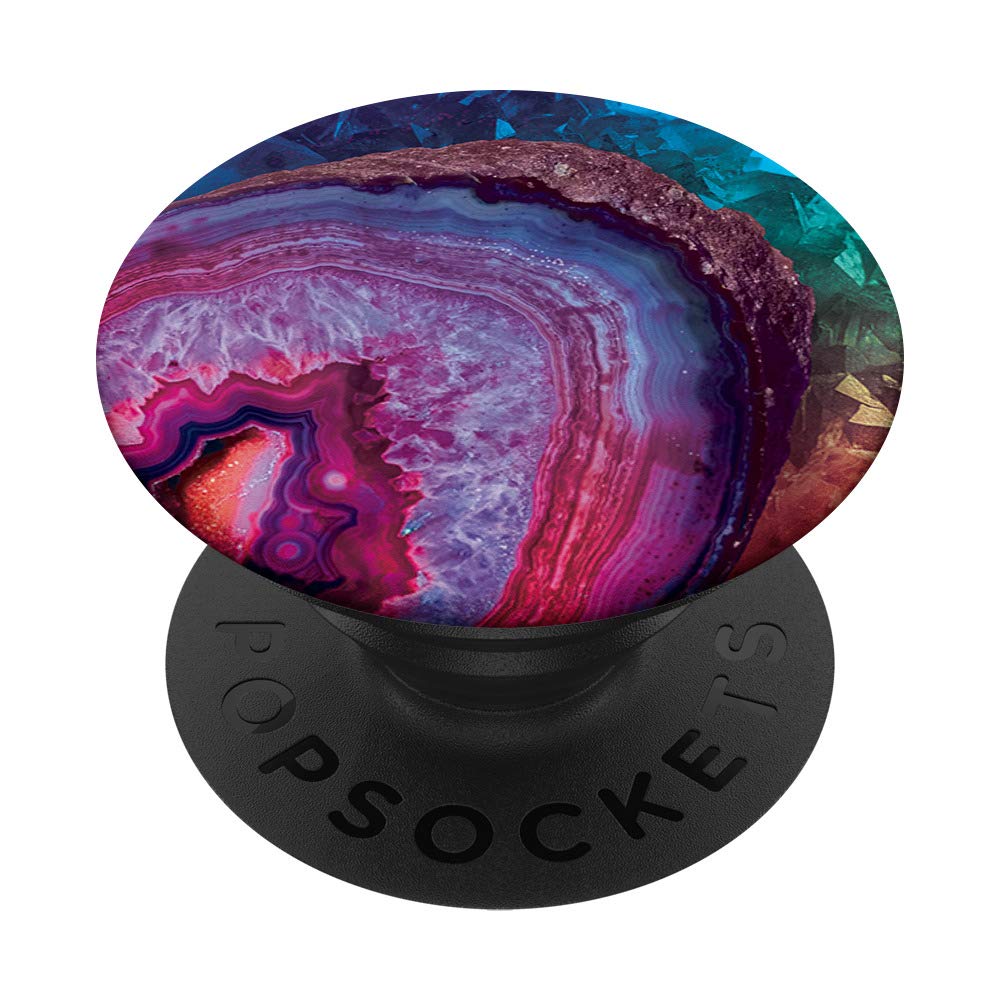 Aesthetic Artistic, Pink, Purple, Red and Blue Gift for Men PopSockets PopGrip: Swappable Grip for Phones & Tablets