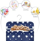 Vicloon Clothes Pegs Bag with Hook High Capacity 30x26cm Durable Canvas view 5