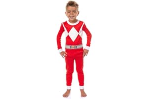 INTIMO Power Rangers Toddler Boys' Red Ranger Character Costume Sleep Pajama Set