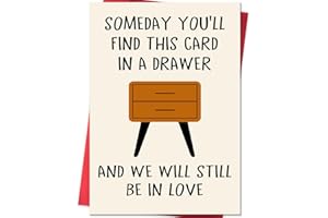 FANCU Funny Anniversary Card Gifts for Men, Happy Birthday & Anniversary Greeting Card for Him Husband Boyfriend, Valentines Day Gifts for Him