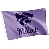 Desert Cactus Kansas State University KSU Flag - 3 x 5 Feet Wildcats Banner, Indoor/Outdoor Durable Fabric, 100% Polyester Design (Style C)