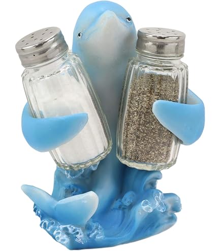 Beachcombers Set Sale E Pepe A Forma Di Delfino Multicolore - Ceramica 14 Cm