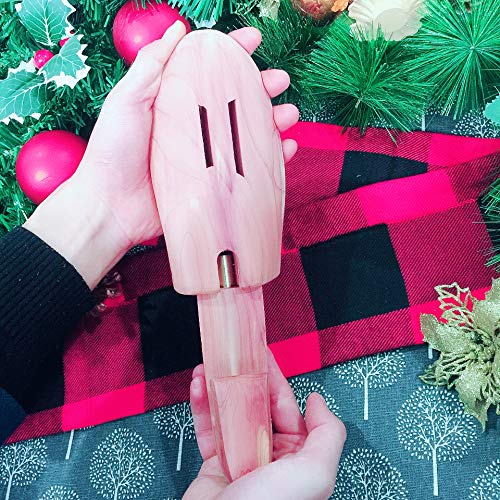Cedar Shoe Tree For Men - Made Of 100% Natural US Red Cedar Single Tube Adjustable Shoe Tree For Men Or Women (2 Pairs Single tube Large US Size 10-11)