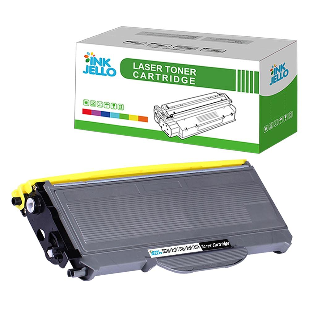 InkJello Compatible Toner Cartridge Replacement for Brother DCP-7030 7040 7045N HL-2140 2140W 2150 2150N 2170 2170W MFC-7320 7440N 7840W TN2120 (Black, 1-Pack)