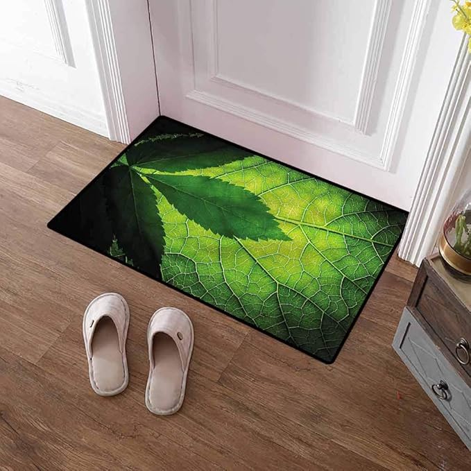 Custom&blanket Door Mat Green Indoor Doormat Entrance Rugs