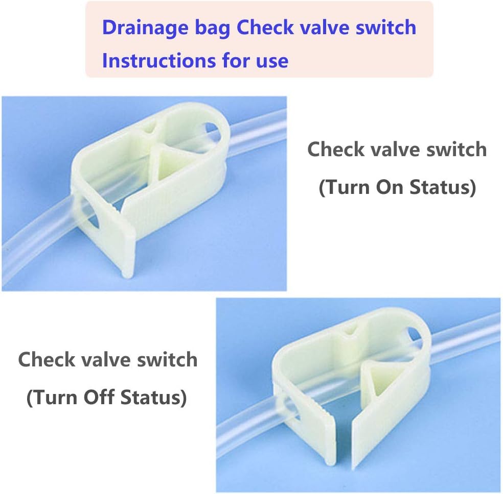 Urinary Drainage Bag, Urine Collection Bag with Anti-Reflux Chamber Medical Drain Bag Drainage Tub (1500Ml-5PCS): Health & Personal Care