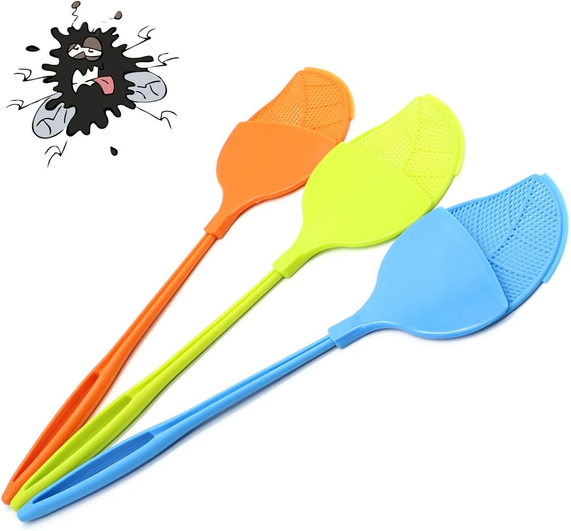 Uarter 3 in 1 Fly Swatter Plastic Flyswatter Manual Swat
