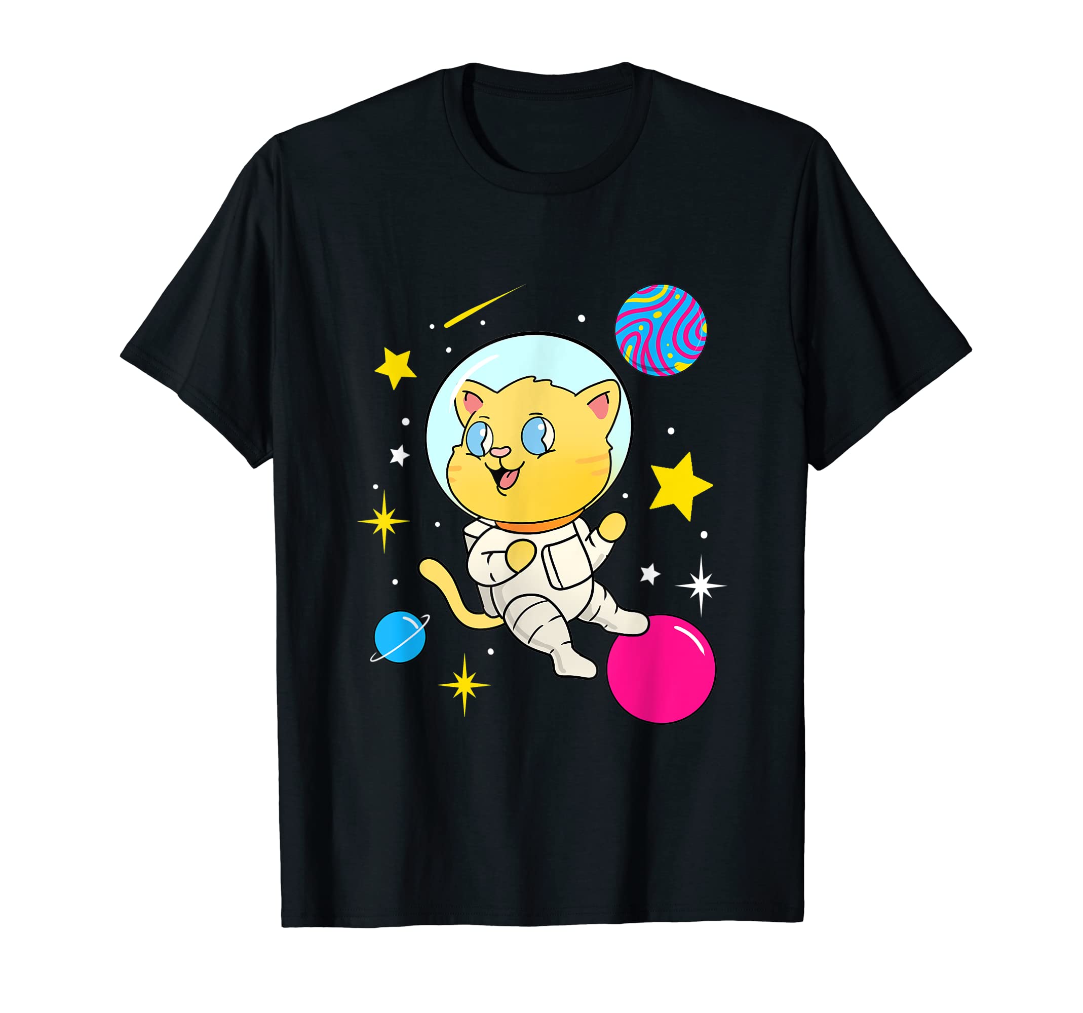 Pansexual Cat In Space Pan Pride T-Shirt