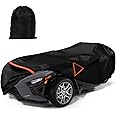 Waterproof Full Cover Replace for Polaris Slingshot, 420D Oxford Cloth Custom-fit All Weather Car Covers with Reflective Strips and Air Vents for Snow Rain Dust Hail Protection (Full Cover)