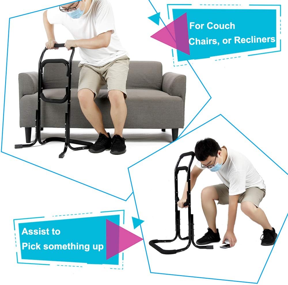 Bed Rails For Elderly Seat Lift Assist Chair Lift Devices Grab Bar For Bed Stand Assist Handicap Mobility For Lift Chair Couch Sofa Disabled Senior Support Handles Accessories Products Fall Protection: Kitchen & Dining