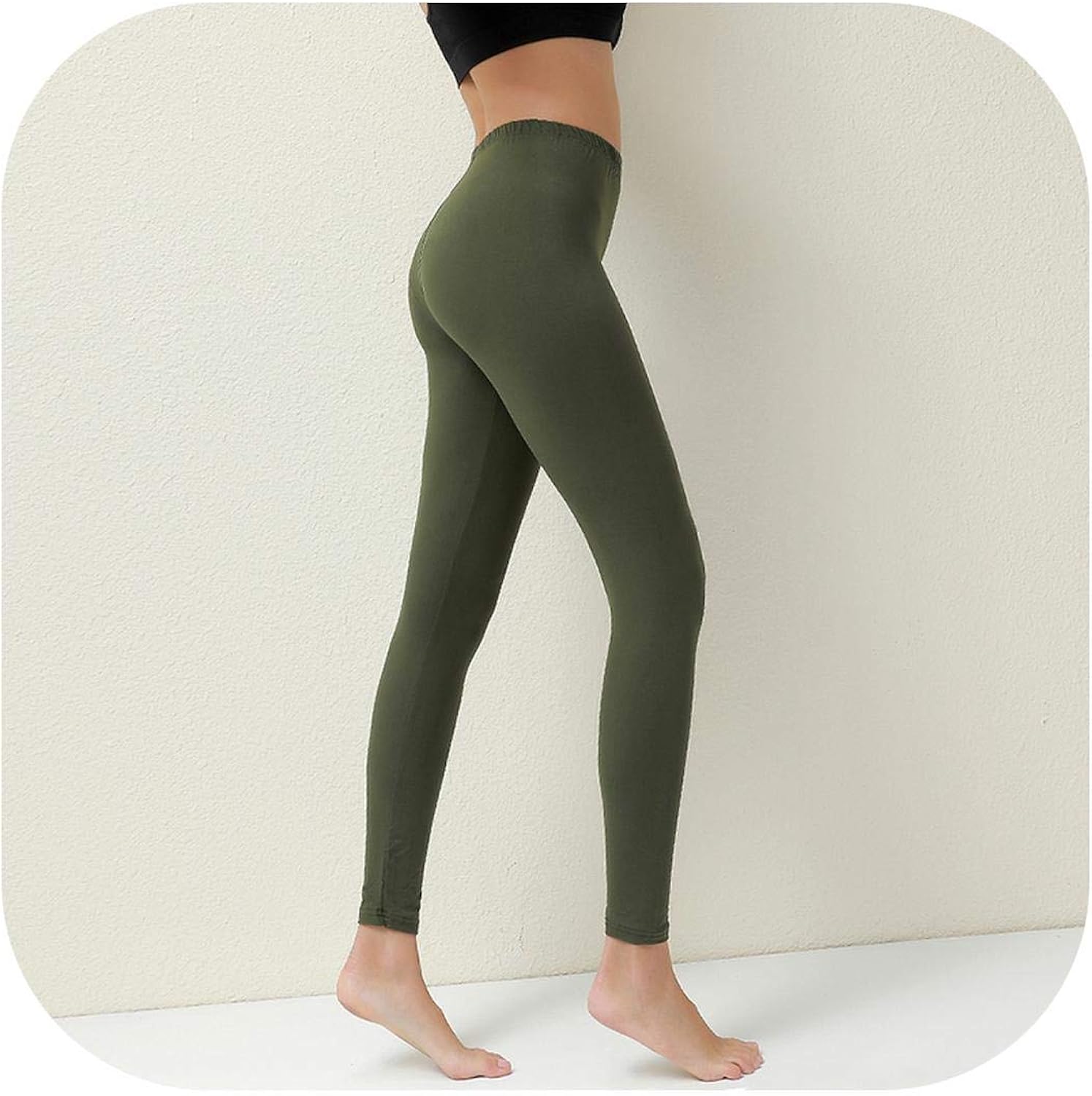 green yoga pants gym