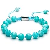 HASKARE Real Crystal Bracelet Women Valentine Day Gift for Her, Real Malachite Handmade Bracelets Gift for Mom from Daughter, Premium Gemstone Protection Gift for Women Healing Anxiety Relief