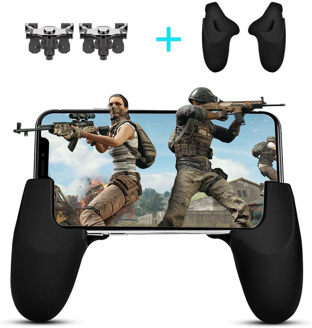 Gamers Yard PUBG 1 Pair of King Triggers and 1 Pair of Gamepads Combo Controller for Mobile