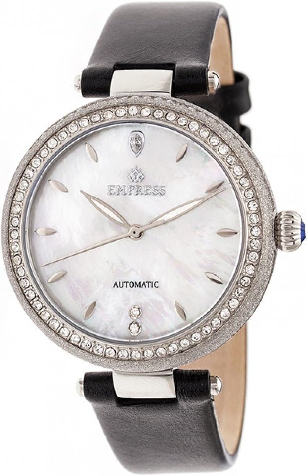 Empress Louise Mother-of-Pearl Leather-Band Watch