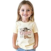 Toddler Cowgirl Shirt for Girls Western Shirts Cow Girl Clothes Horse Graphic Tee Short Sleeve Cotton Summer Outfit 2-8 Years