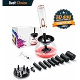 Makeup Brush Cleaner & Dryer kit - Professional Cosmetic Cleaning Tool Clean and Dry All Brushes Sizes in seconds with 360 Spinner Solution - Best Electric Portable Kit for Natural Skin Care & Beauty