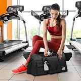 Flintronic Lightweight Travel Gym Duffel Foldable 50L Wet Dry Black view 7
