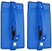 Travelambo PU Leather Luggage Tags & Bag Tags 2 Pieces Set in 8 Colors (PU blue)