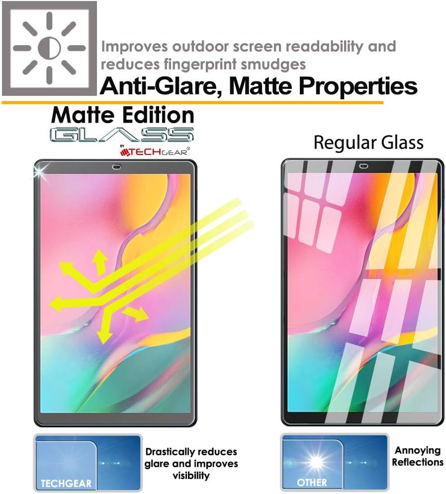 TECHGEAR Anti-Glare Screen Protector Compatible with Samsung Galaxy Tab A 10.1" 2019 (SM-T510 Series) - Image 4