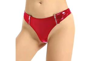 Cosplay for Women Sexy Women's High Gloss PVC Leather Sexy Zipper Open File Shorts Women's Lingerie Sexy