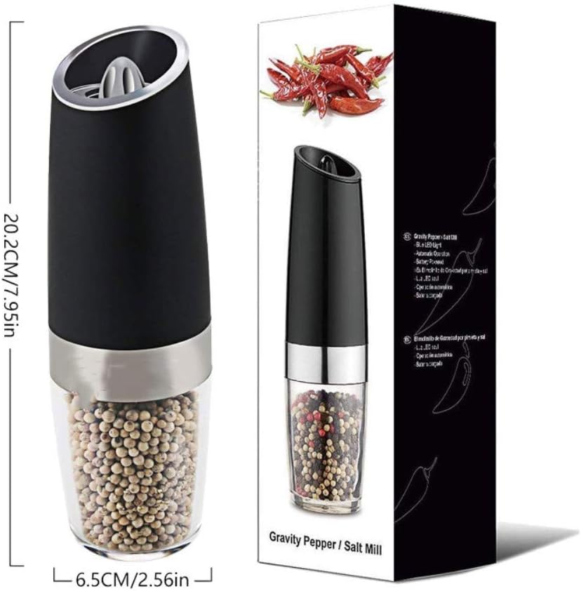 Stainless Steel Battery Operated Gravity Electric Pepper