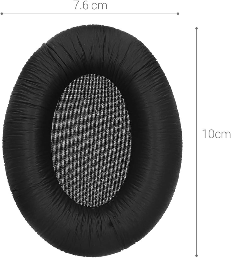 kwmobile 2x Headphone EarpPads for Sennheiser HD201 / HD206 / HD180 / HD200 Pro Replacement Ear Pads - Headphone Ear Covers - Black - Image 5